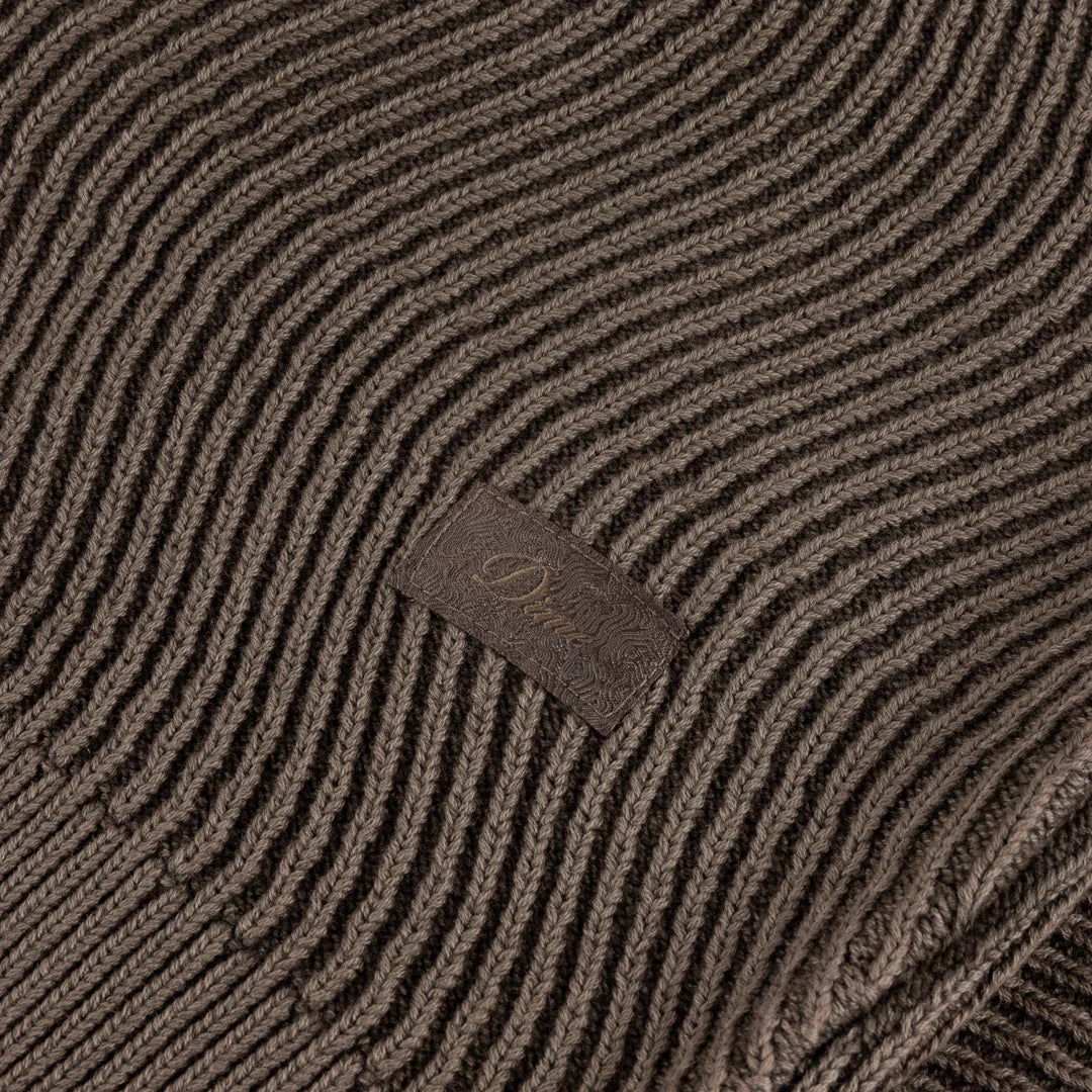 Dime Wave Knit Sweater - Brown