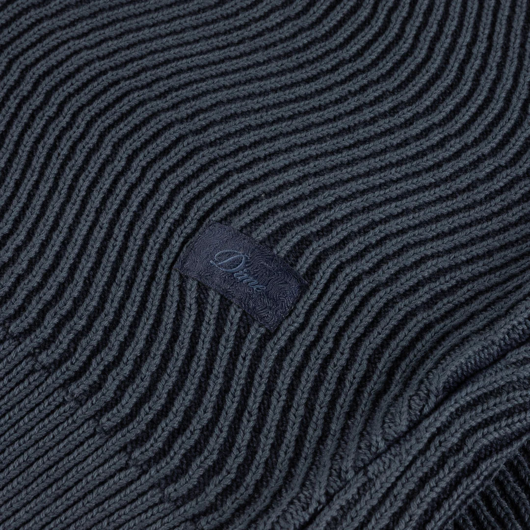 Dime Wave Knit Sweater - Navy