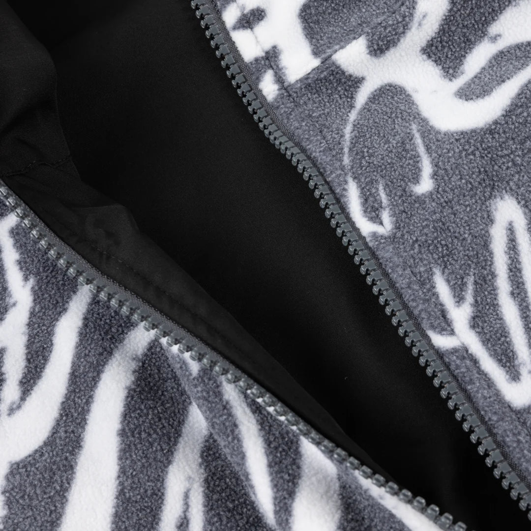 Dime Reversible Chilling Fleece - Grey/Black
