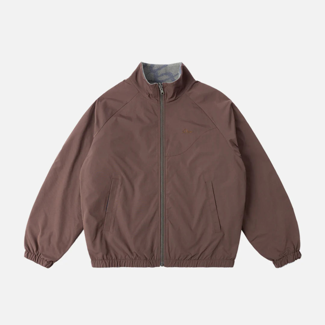 Dime Reversible Chilling Fleece - Smoke/Brown