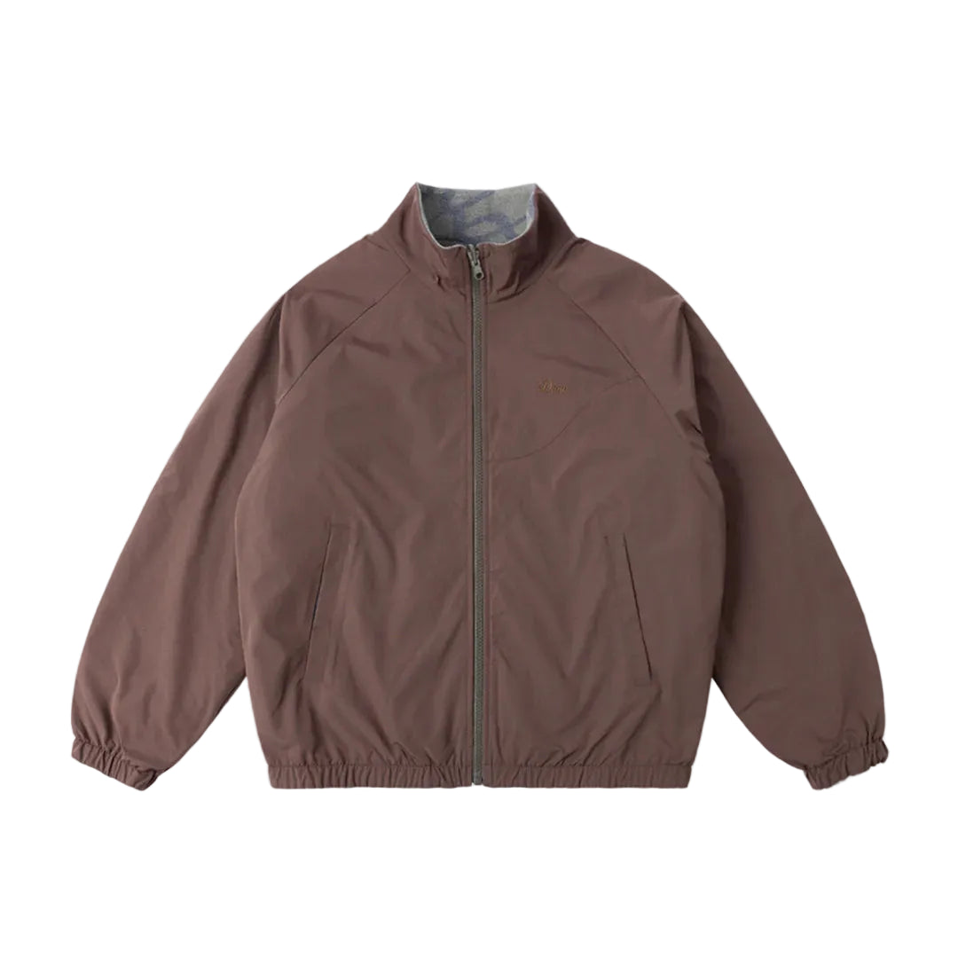 Brown jacket on a light gray background