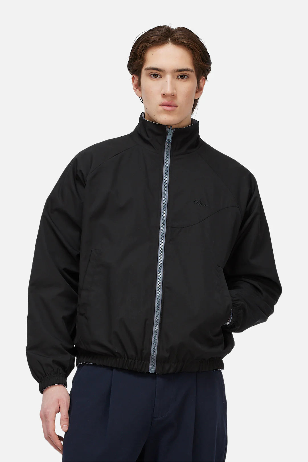 Dime Reversible Chilling Fleece - Grey/Black