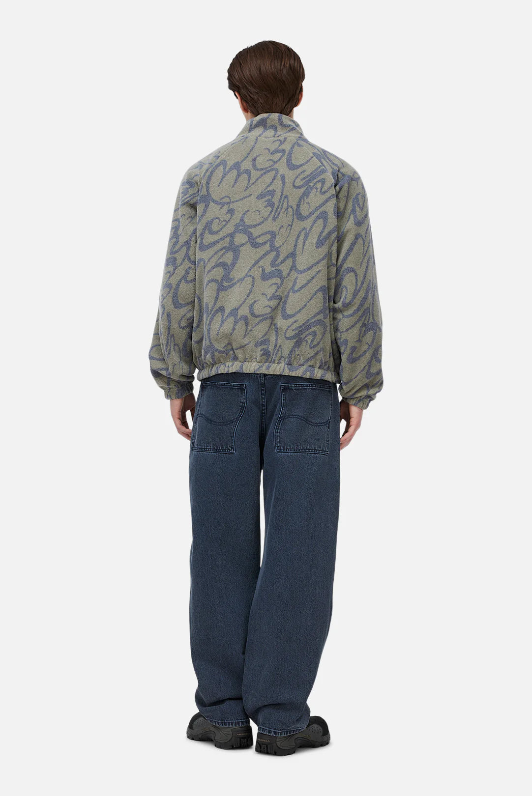 Dime Reversible Chilling Fleece - Smoke/Brown