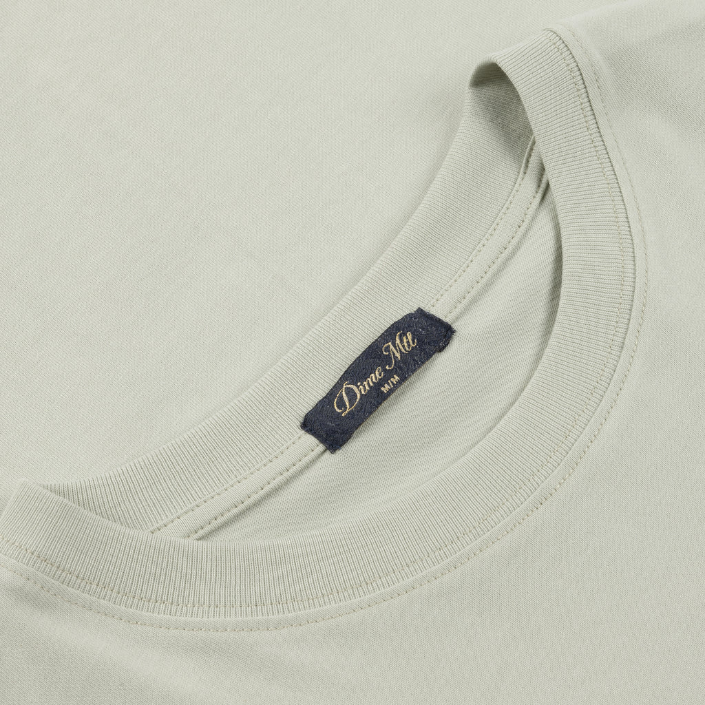 Dime Cursive Small Logo T-Shirt - Charcoal Moss