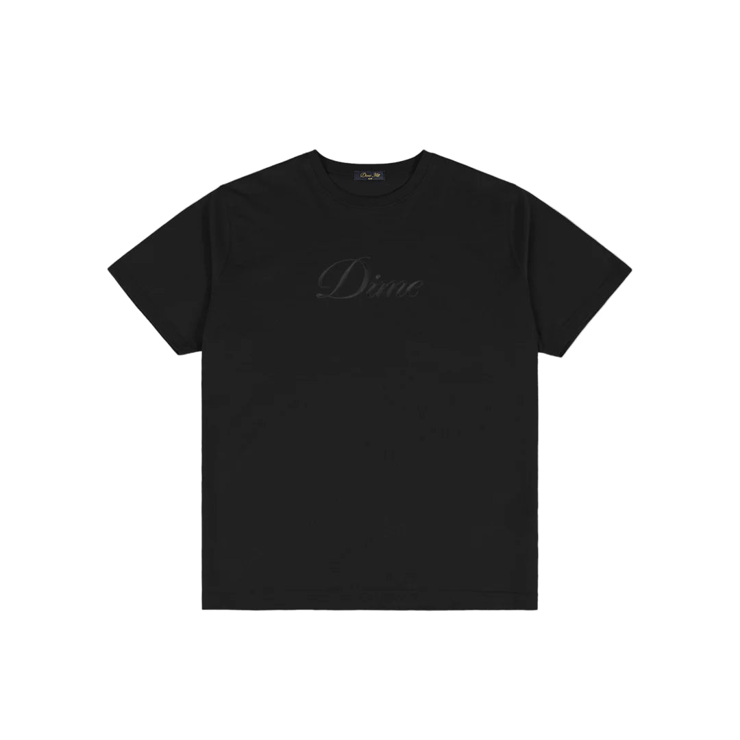 Dime Cursive T-Shirt - Black
