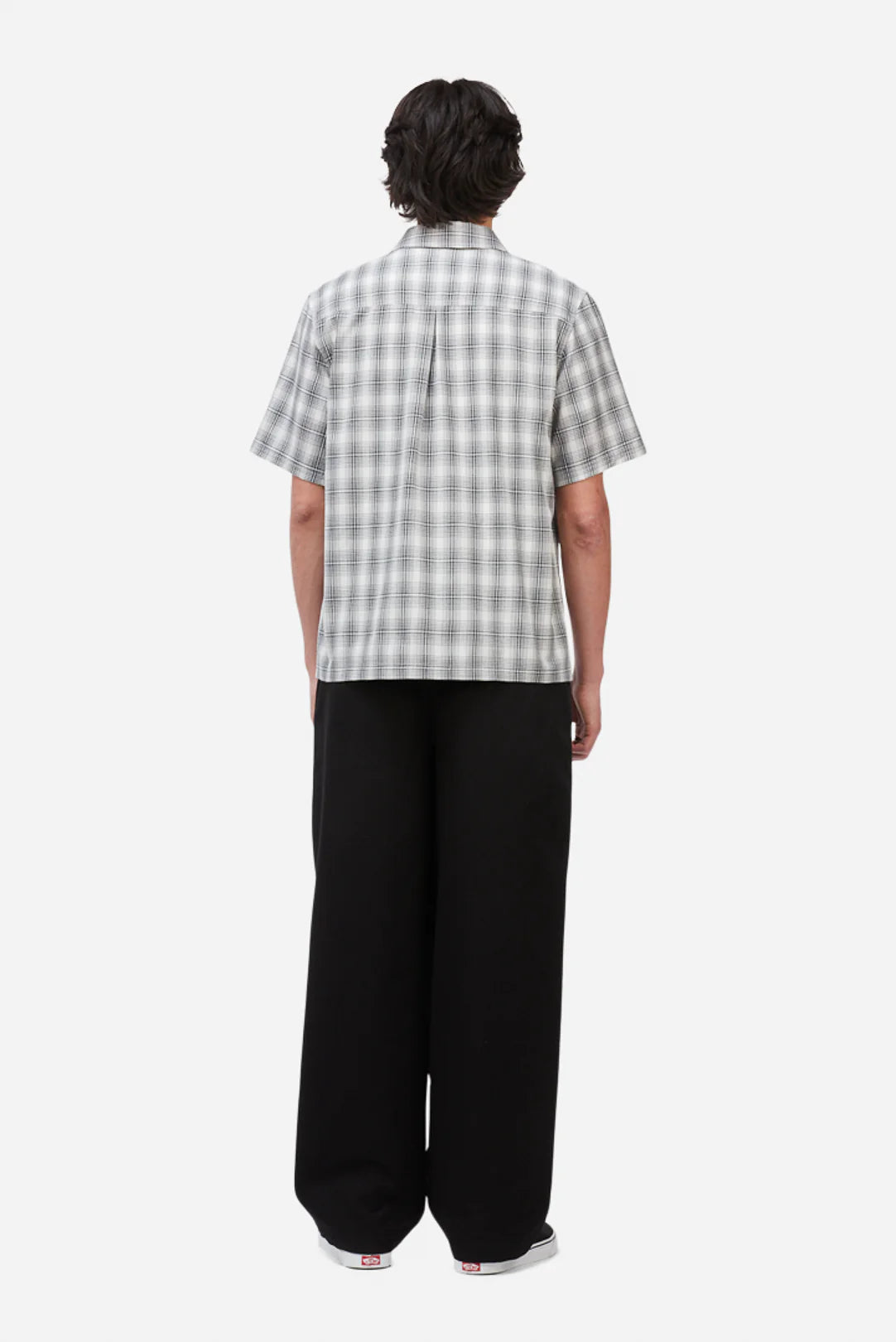 Dime Plaid Button up Shirt - Grey