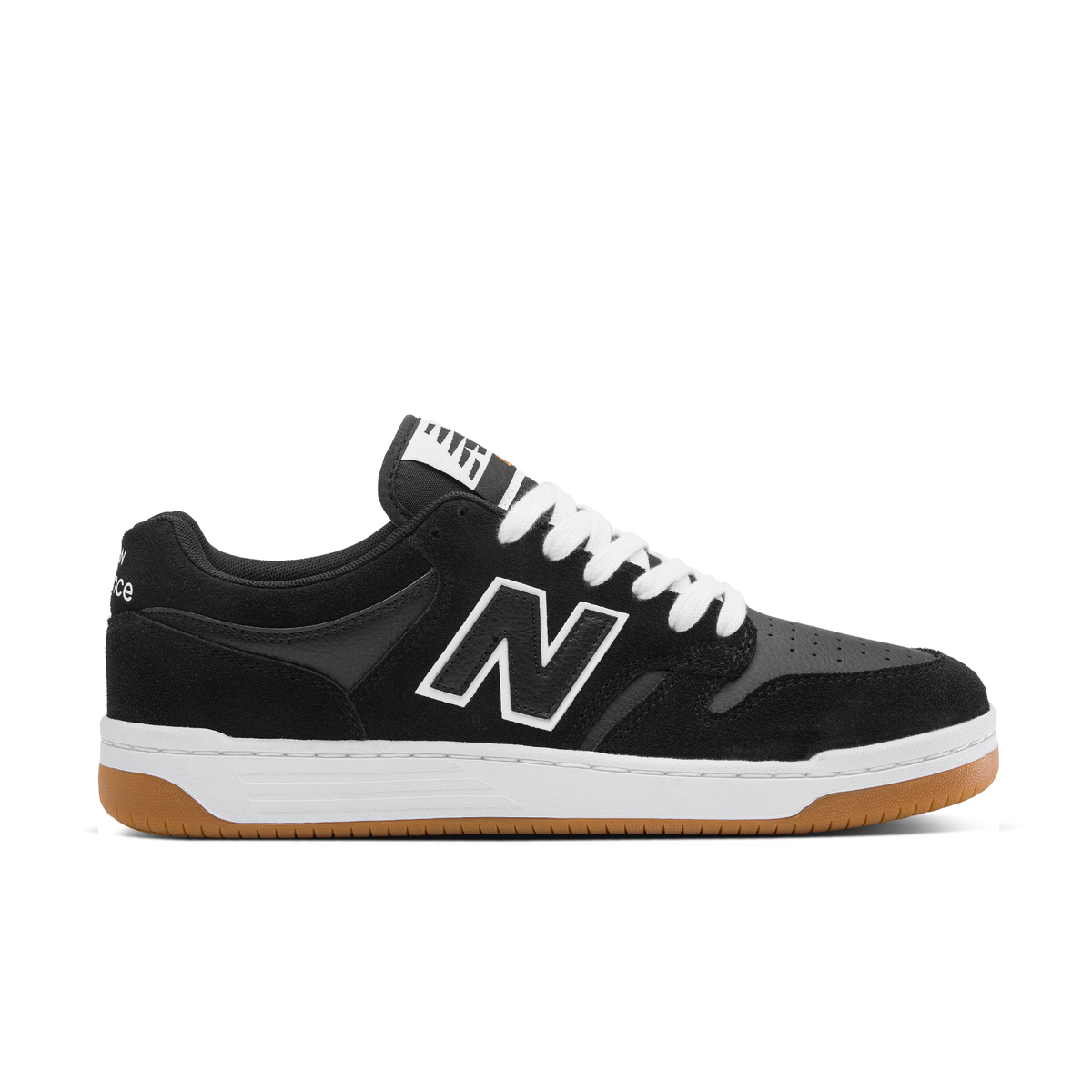 New Balance Numeric 480 - Black With White (2E WIDE)