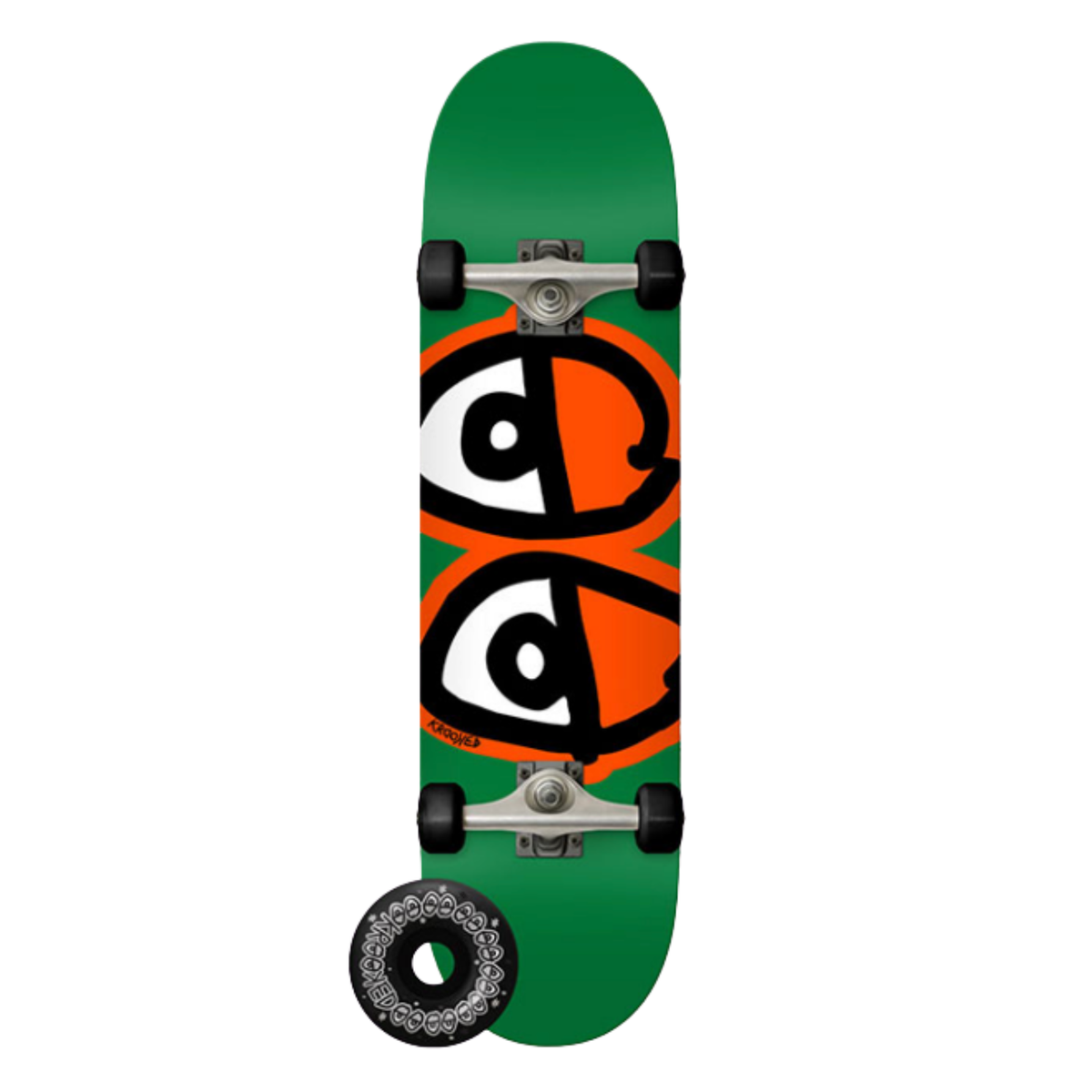 Krooked EYES COMPLETE Skateboard FOREST - 8.0"