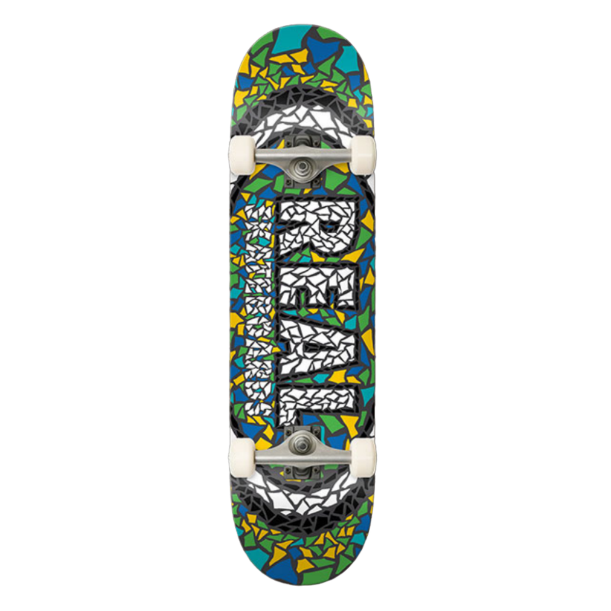 Real MOSAIC OVAL MELANGE COMPLETE Skateboard - 7.5"