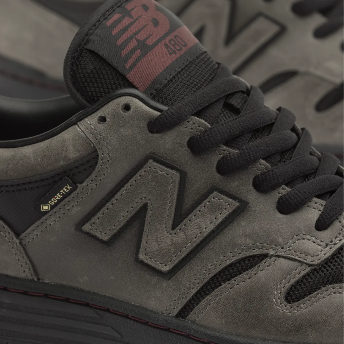 New Balance Numeric 480 GORE-TEX - Black with Charcoal Gray