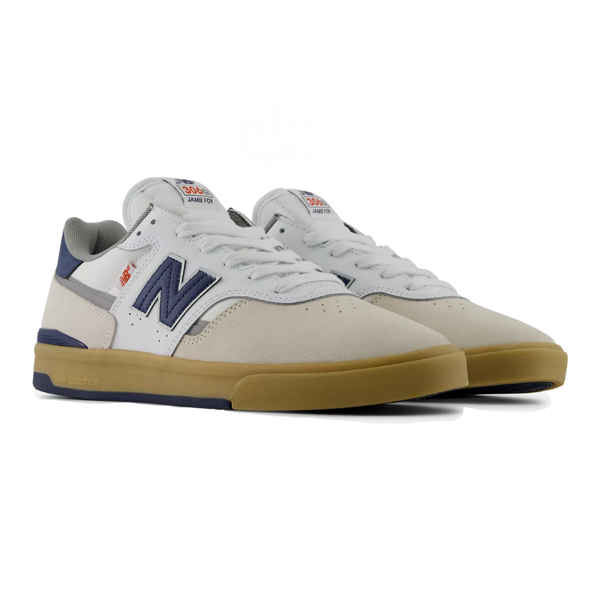 New Balance Numeric Jamie Foy 306 Cup - White with NB Navy