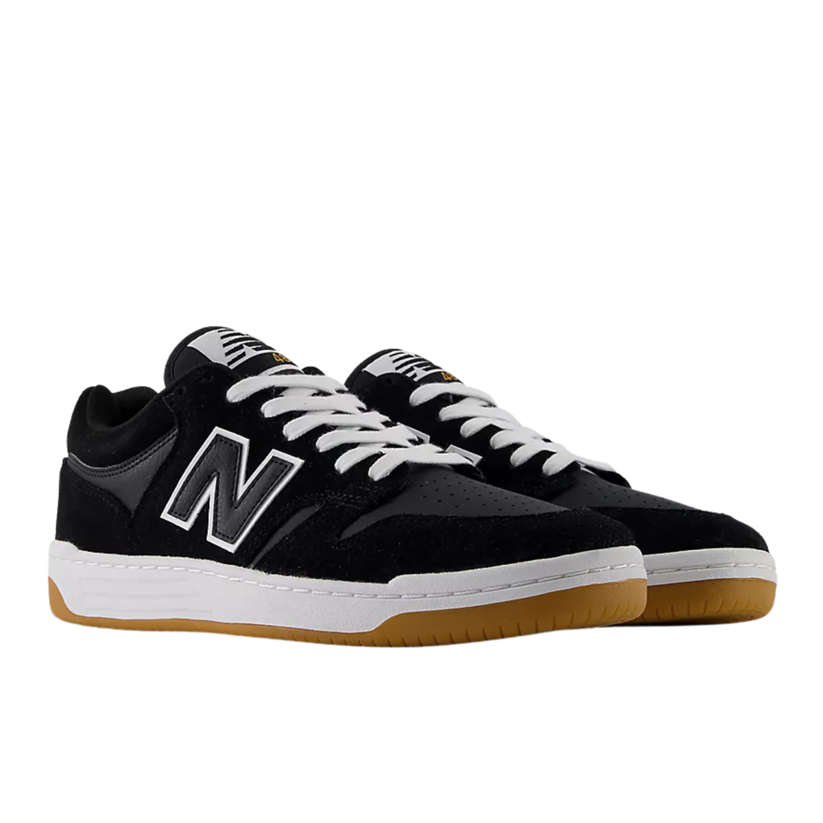 New Balance Numeric 480 - Black With White (2E WIDE)