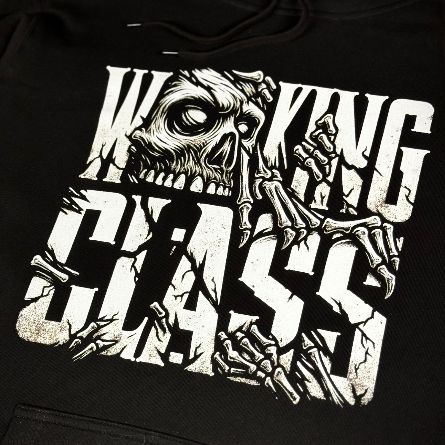 Working Dead Hood - Black/Bone
