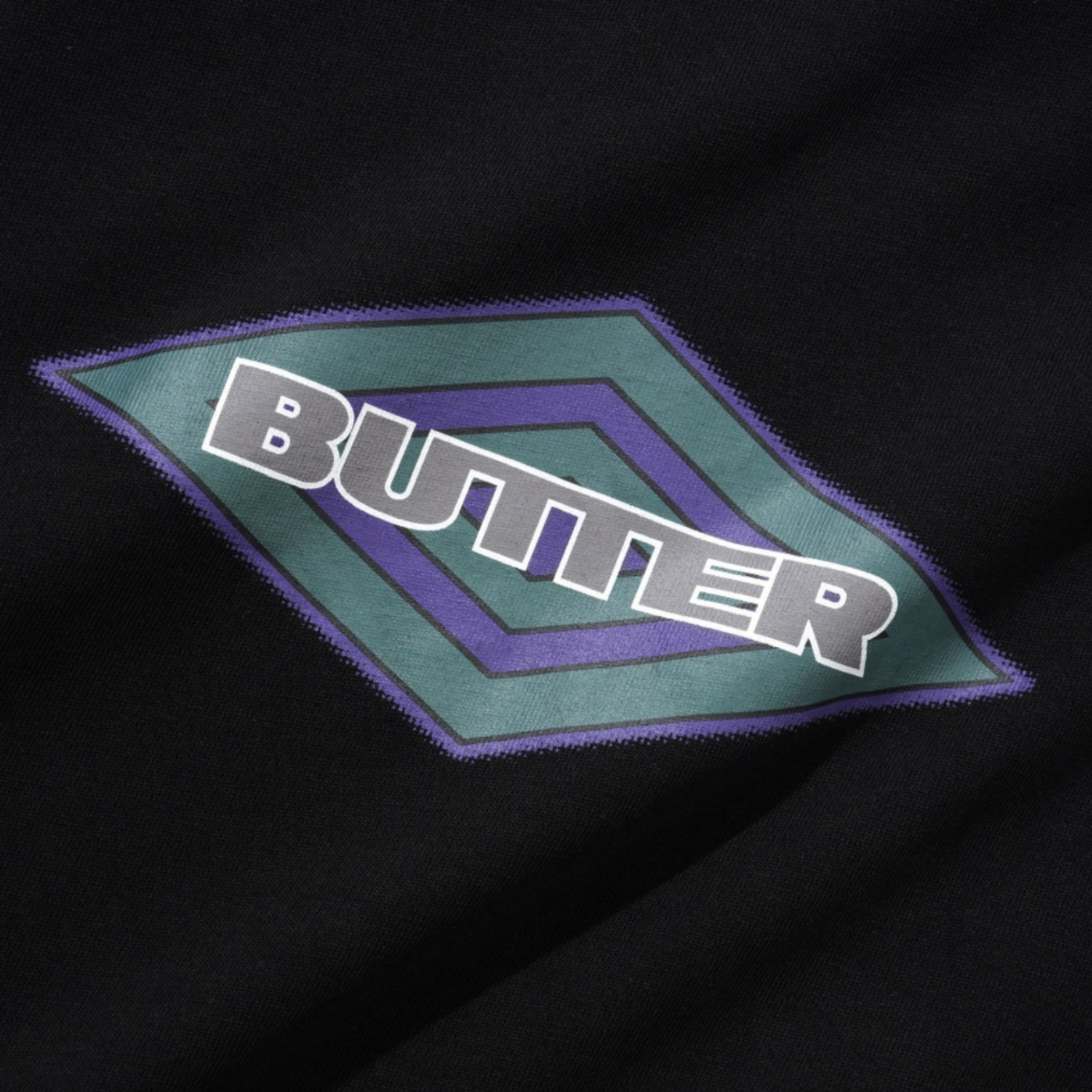 Butter Goods x Umbro Diamond Logo Pullover Hood - Black