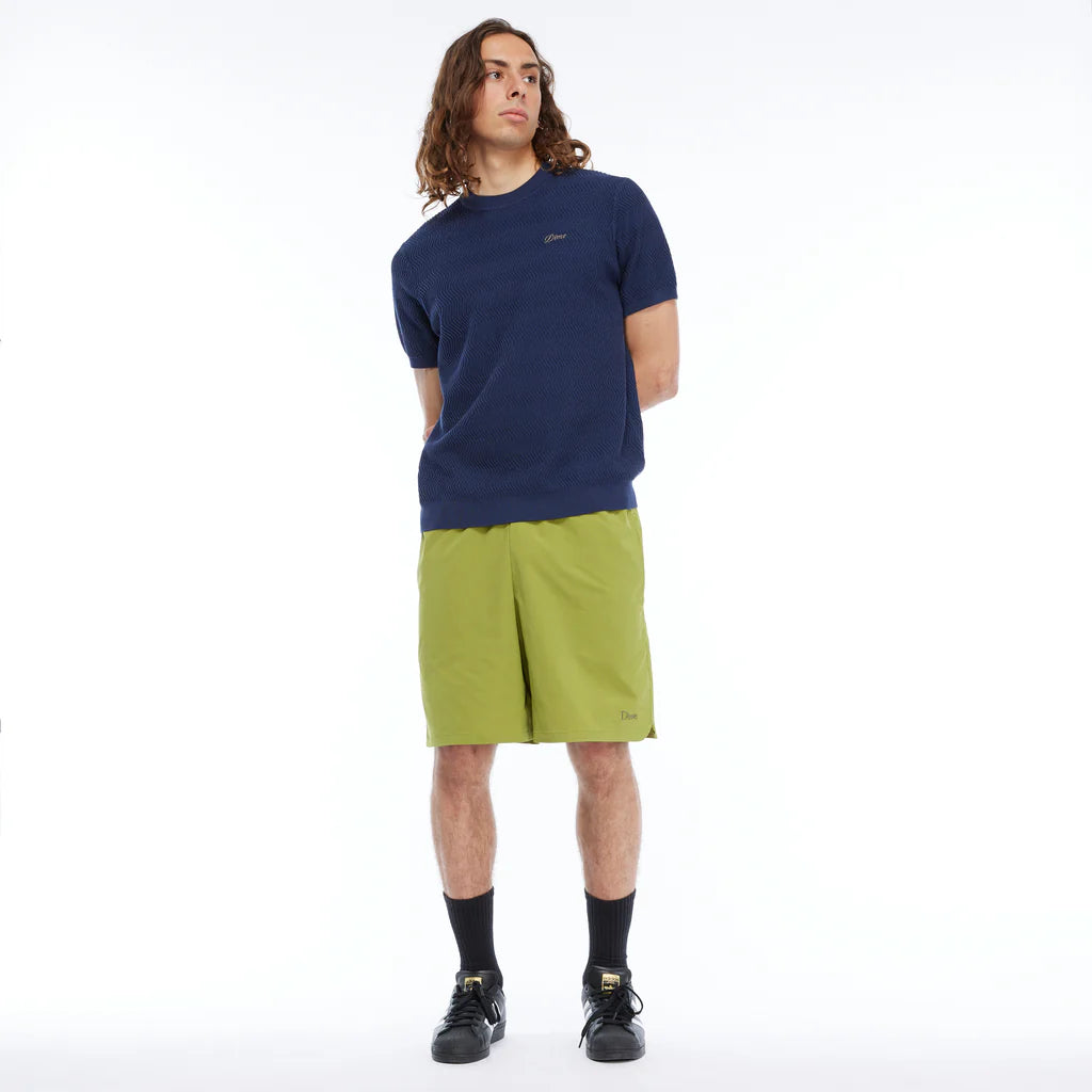 Dime Wave Knit SS Knit - Dark Indigo