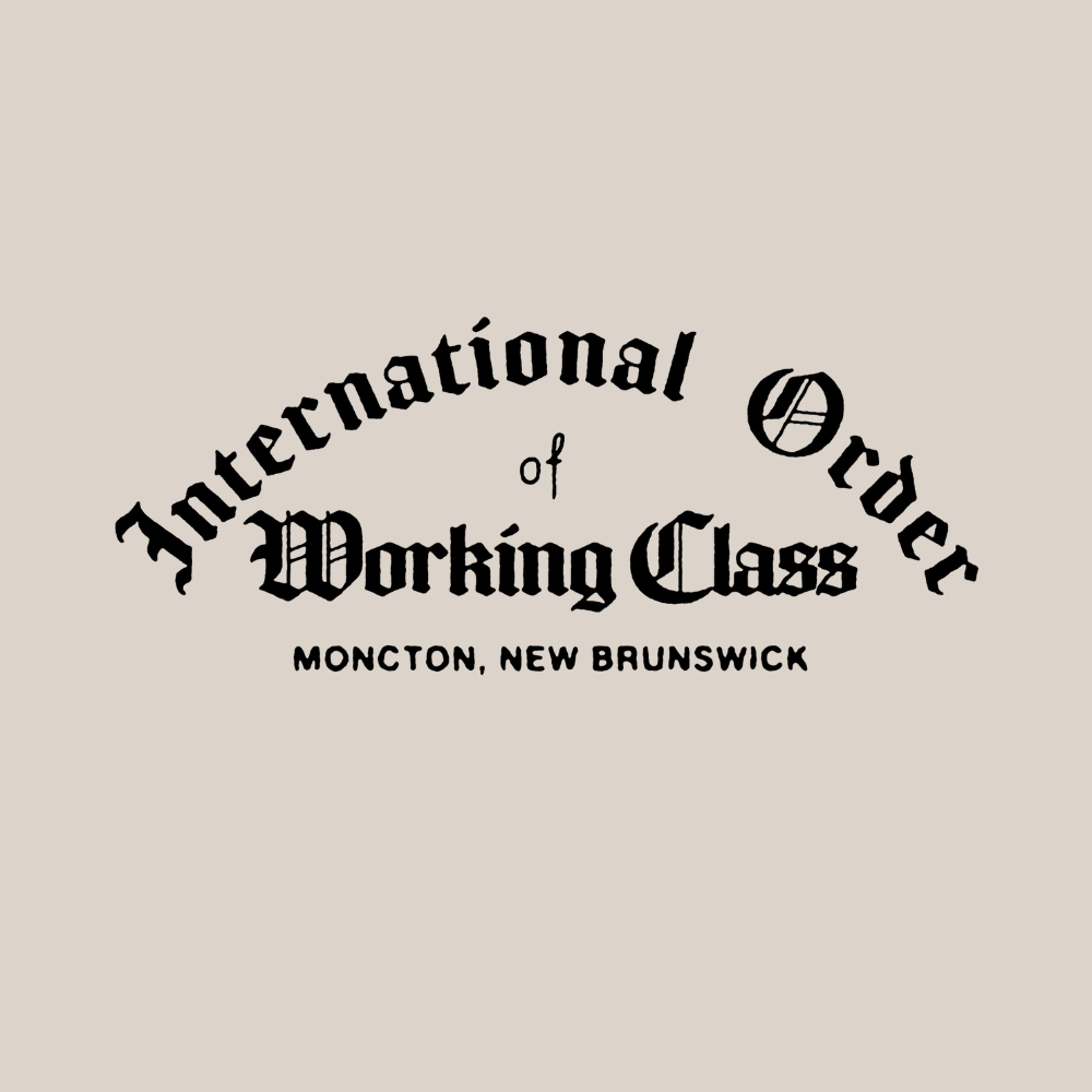 Working Class International Order Hoodie - Bone/Black