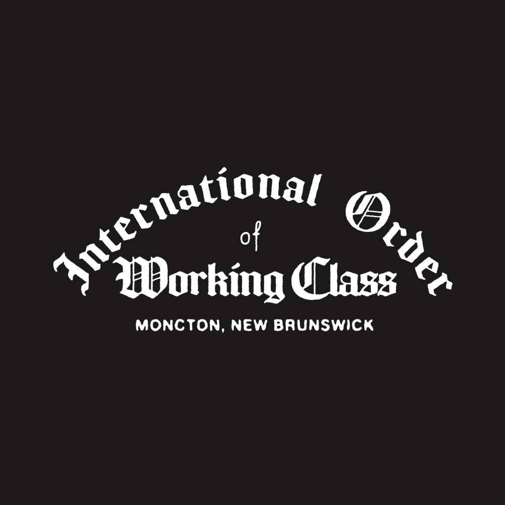 Working Class International Order Hoodie - Black/White