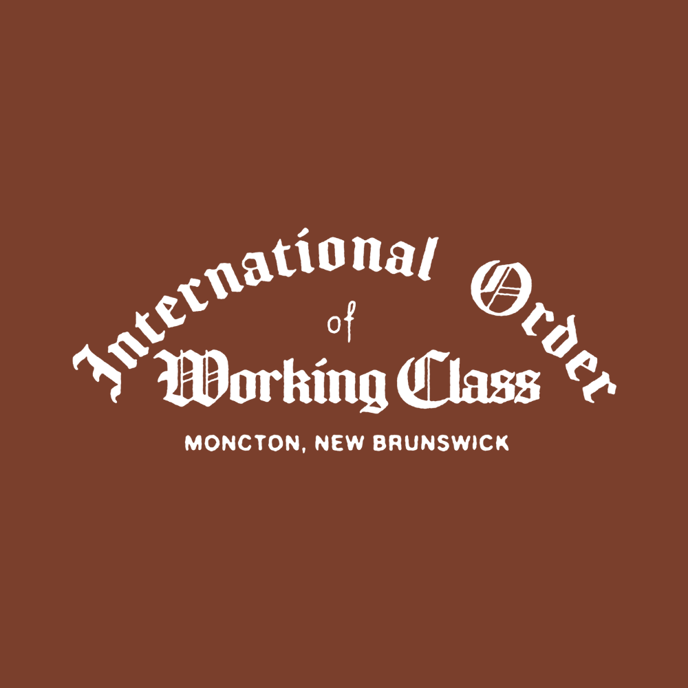 Working Class International Order Hoodie - Clay/White
