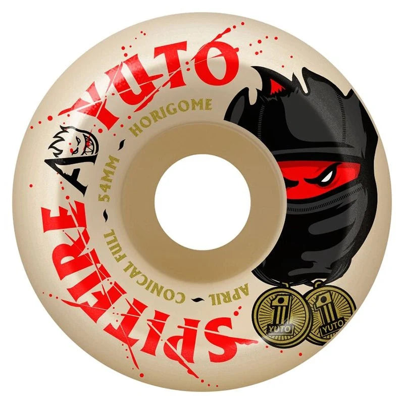 Spitfire F4 99D x APRIL YUTO CONICAL FULL Wheels - 54mm
