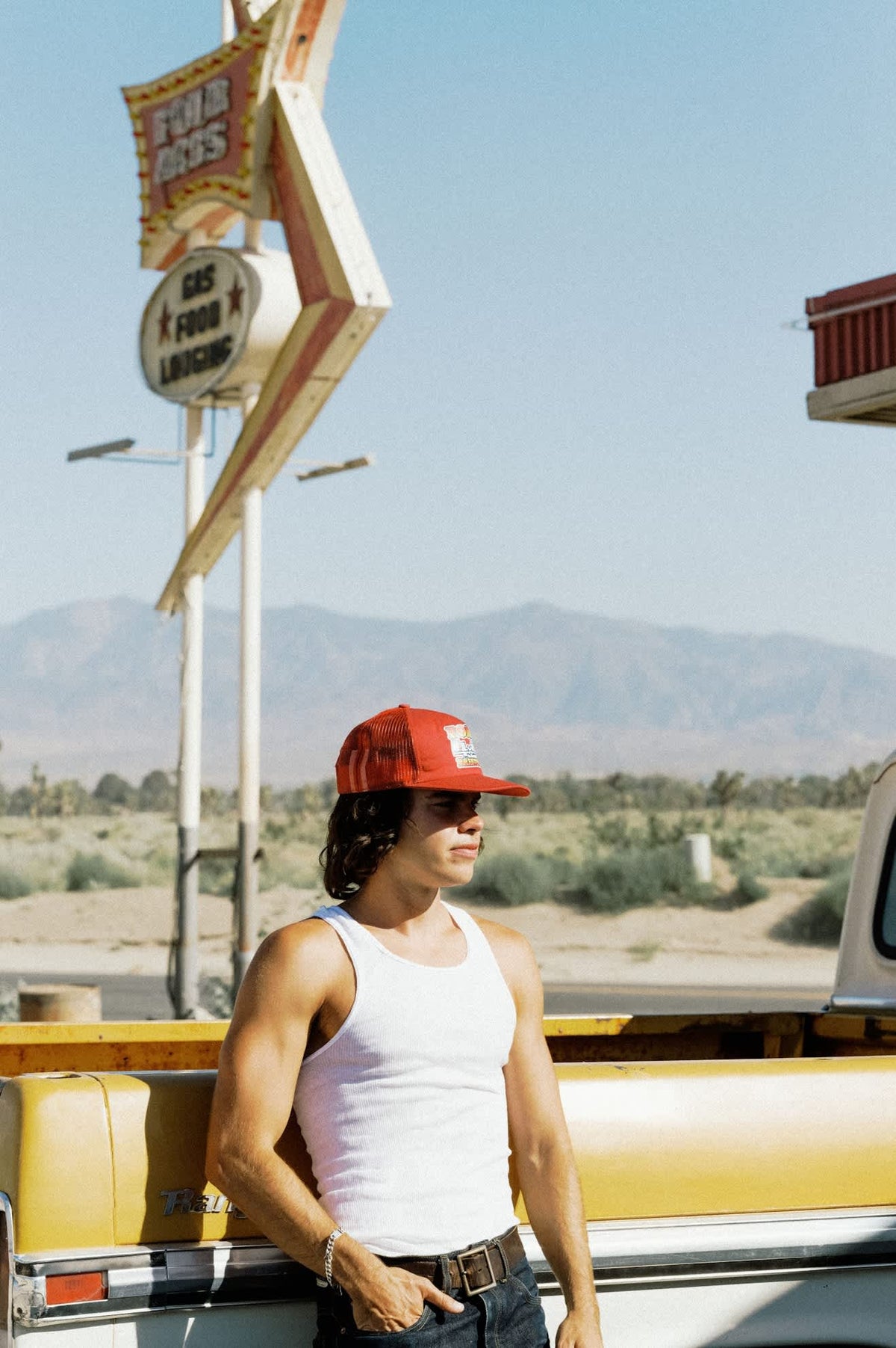 Brixton x Ford 4X4 Chrome Trucker Hat - Rangoon Red