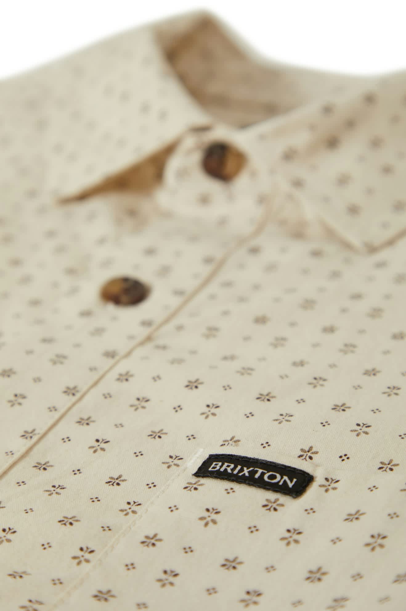 Brixton Charter Print S/S Woven - Off White/Micro Floral
