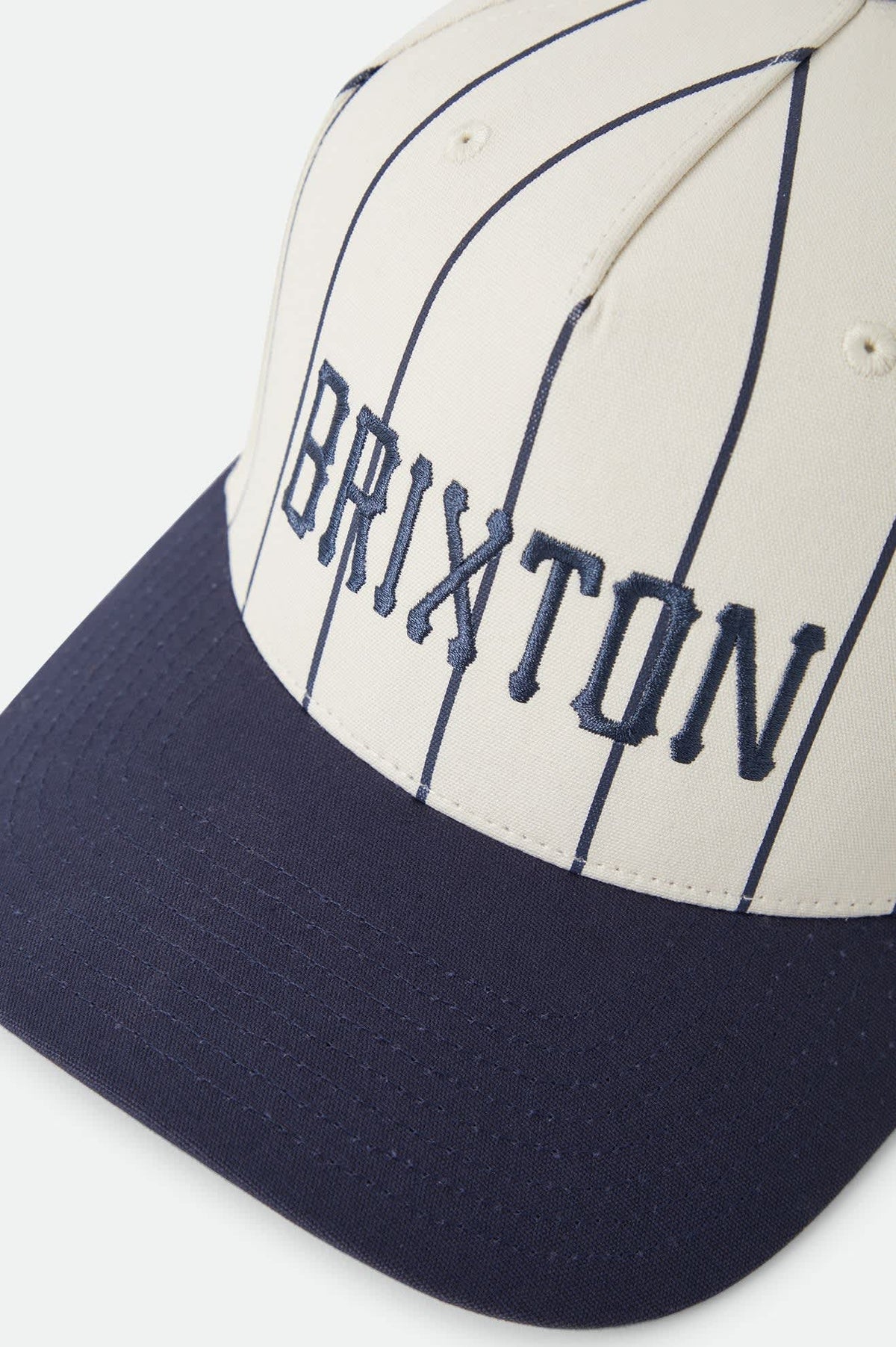 Brixton Homerun Snapback - Off White/Washed Navy