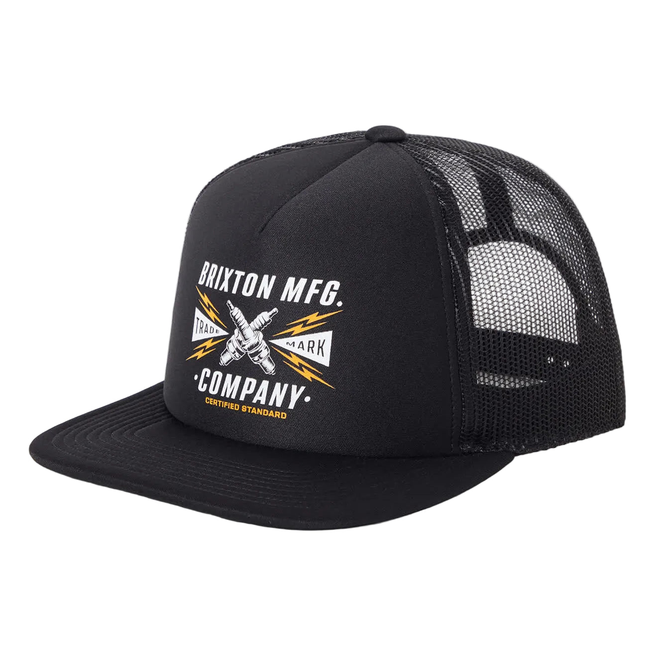 Brixton Danton NP MP Trucker Hat - Black/Black