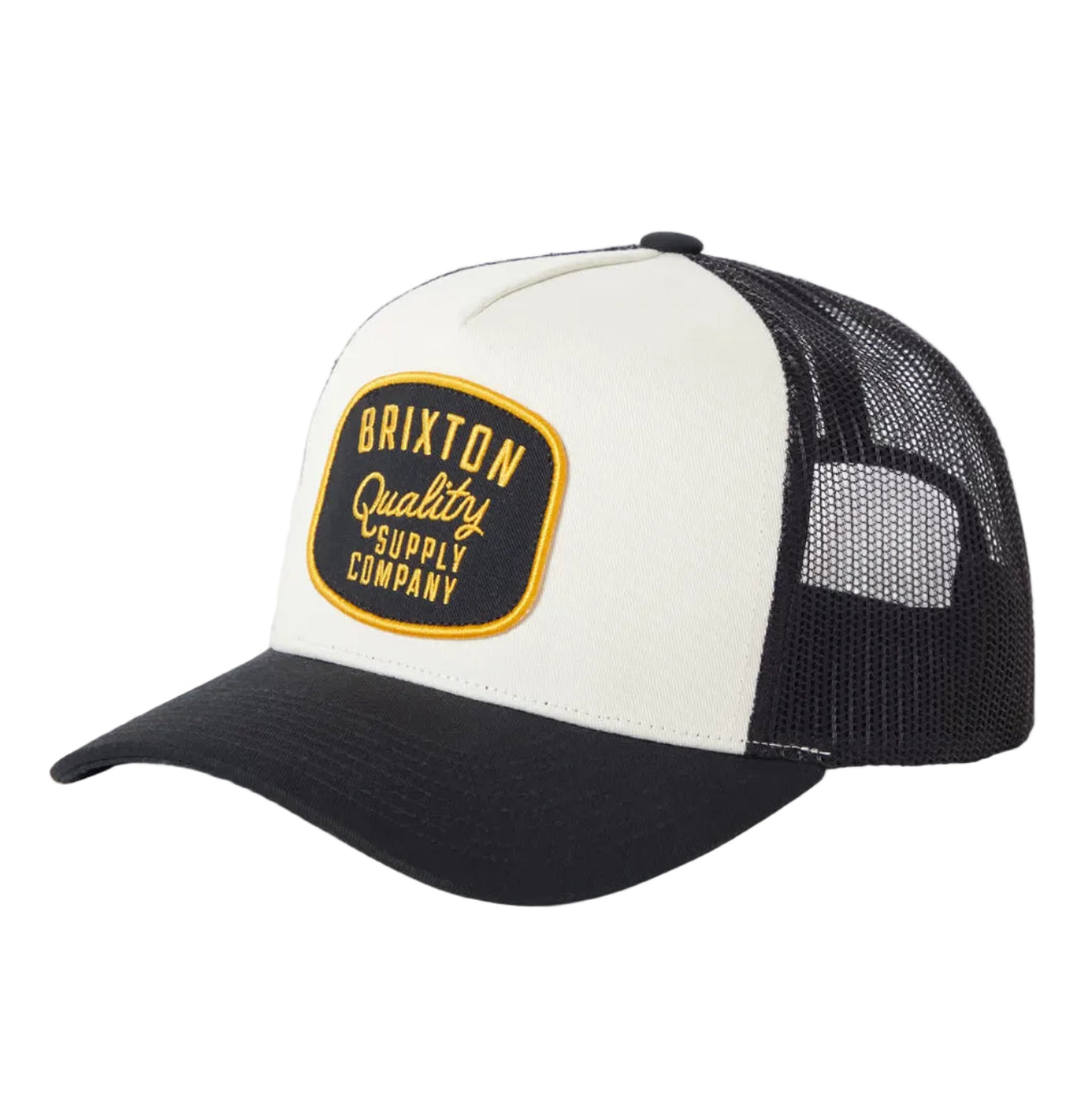 Brixton Hubal C MP Trucker Hat - Black/Off White/Black