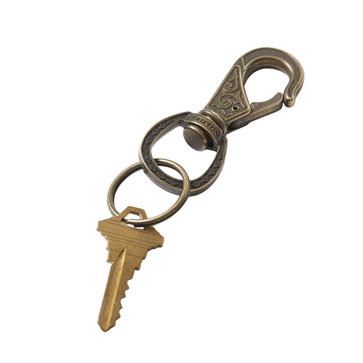 Brixton Scroll Keychain - Antique Bronze