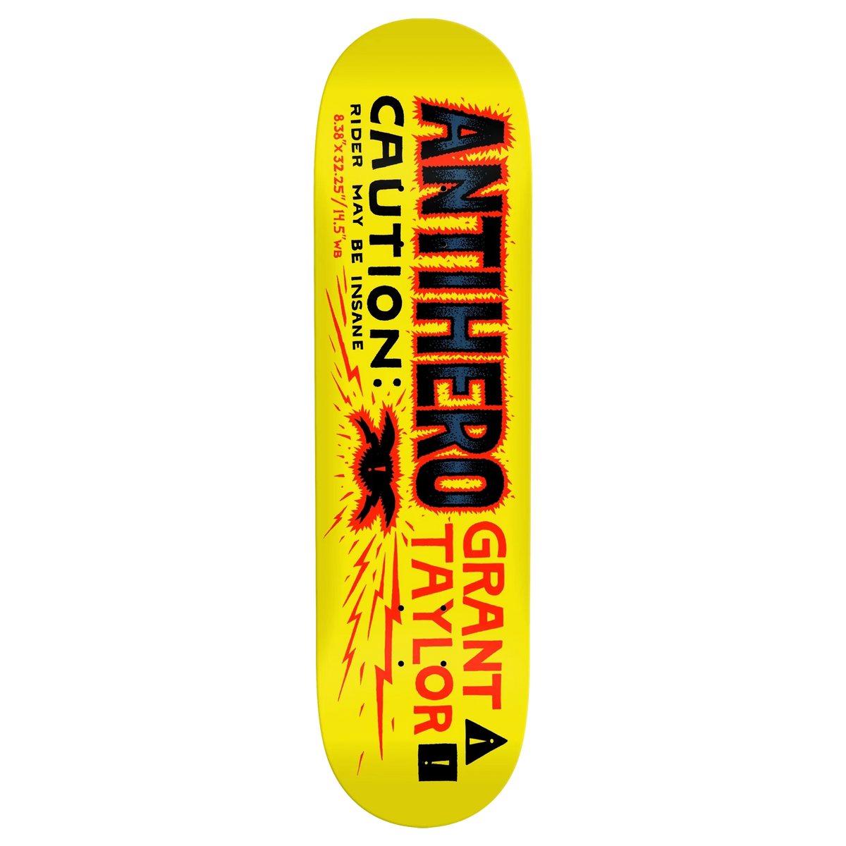 Anti Hero GRANT CAUTION skateboard deck - 8.38"