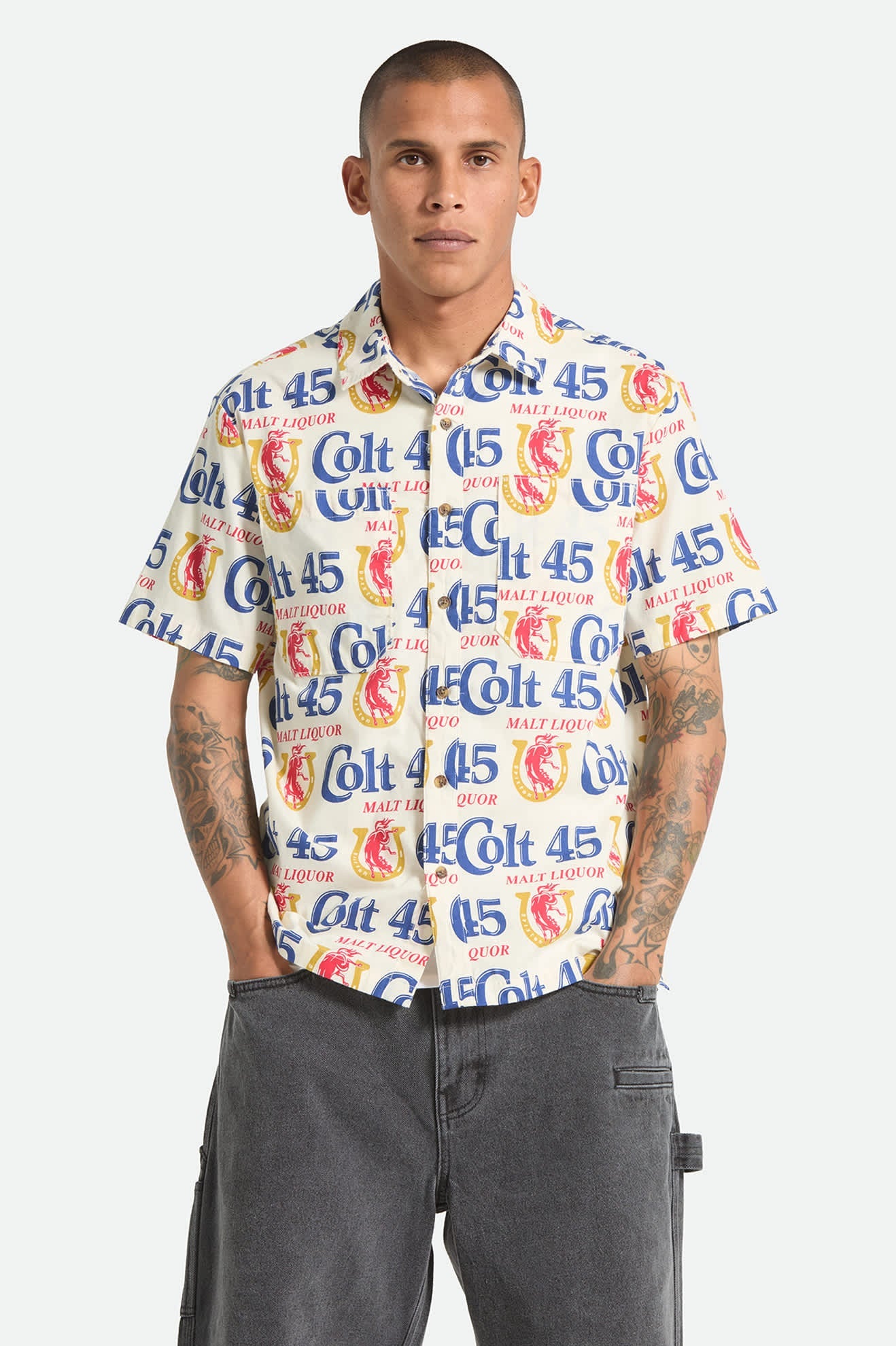 Brixton Colt 45 x Brixton S/S Woven Shirt - Multi