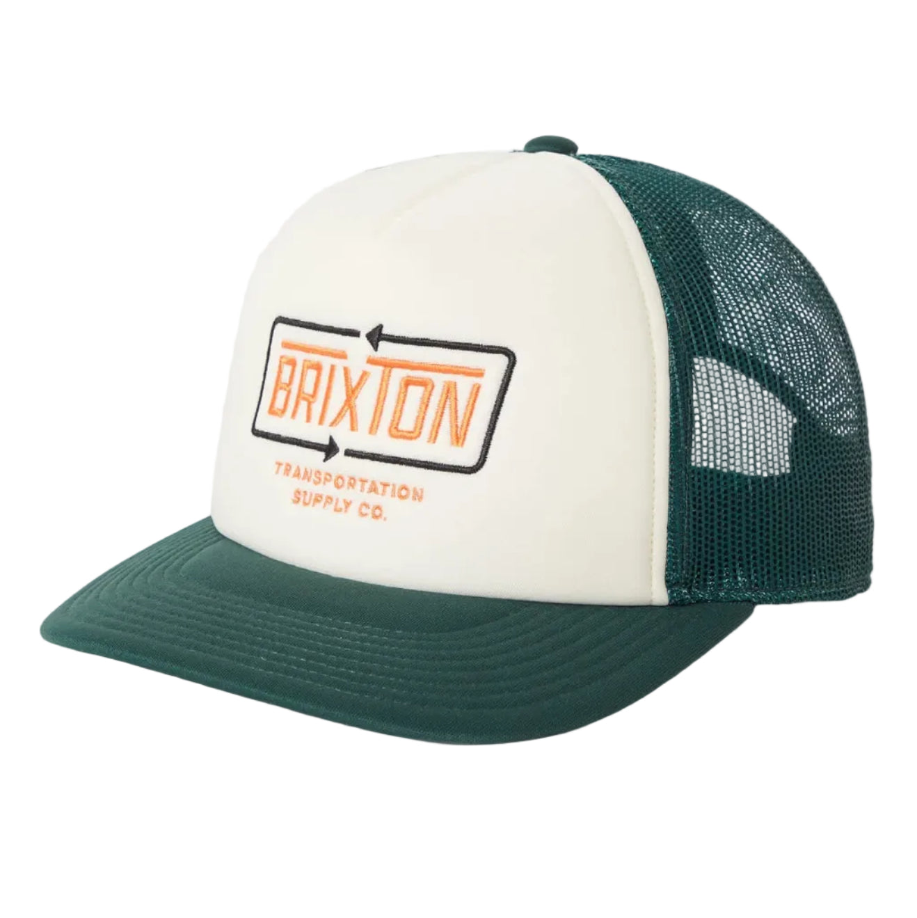 Brixton Caldwell NP HP Trucker Hat - Primal Green/Whitecap