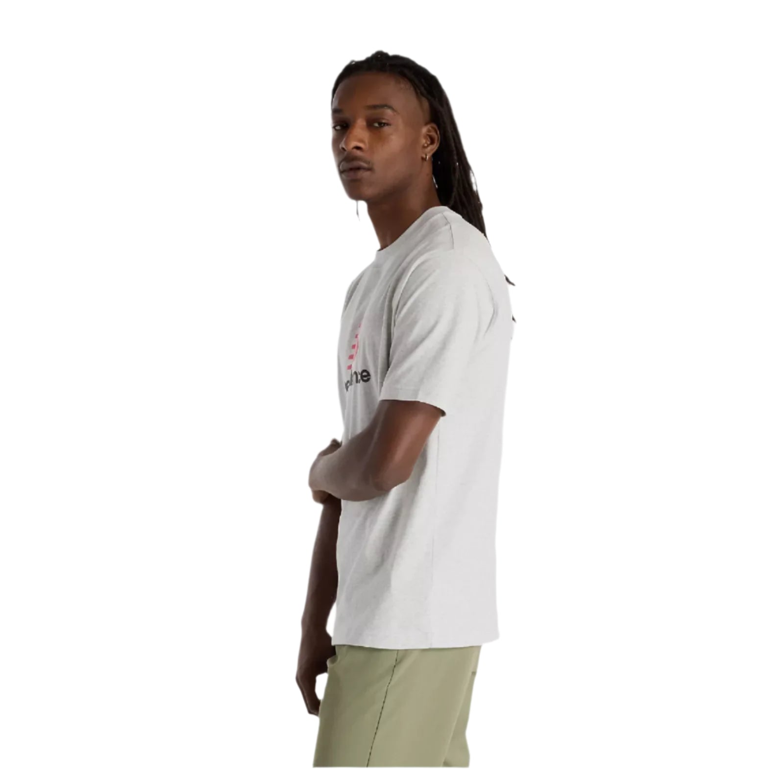 New Balance Athletics Logo T-Shirt - Ash Heather