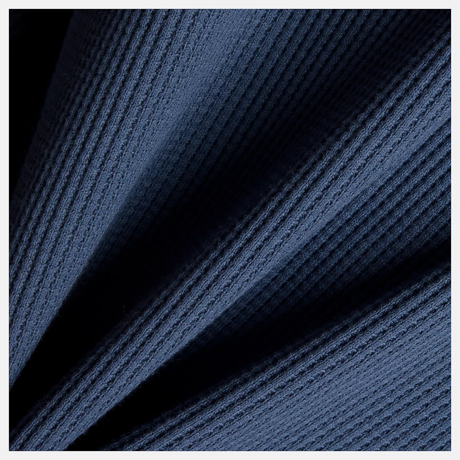 New Balance Numeric Waffle Knit Long Sleeve Henley - Vintage Indigo