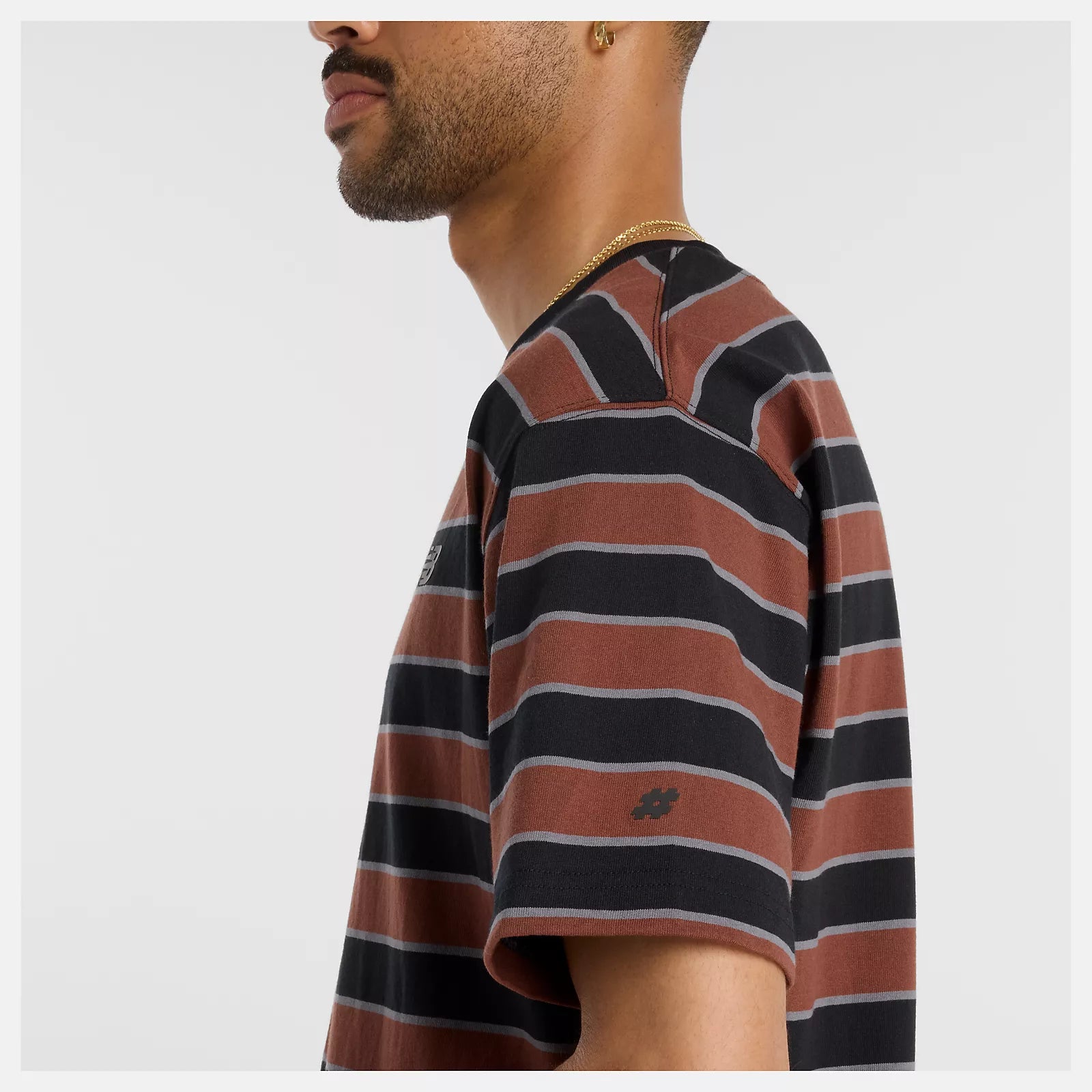 New Balance Numeric Thin Stripe T-Shirt - Black