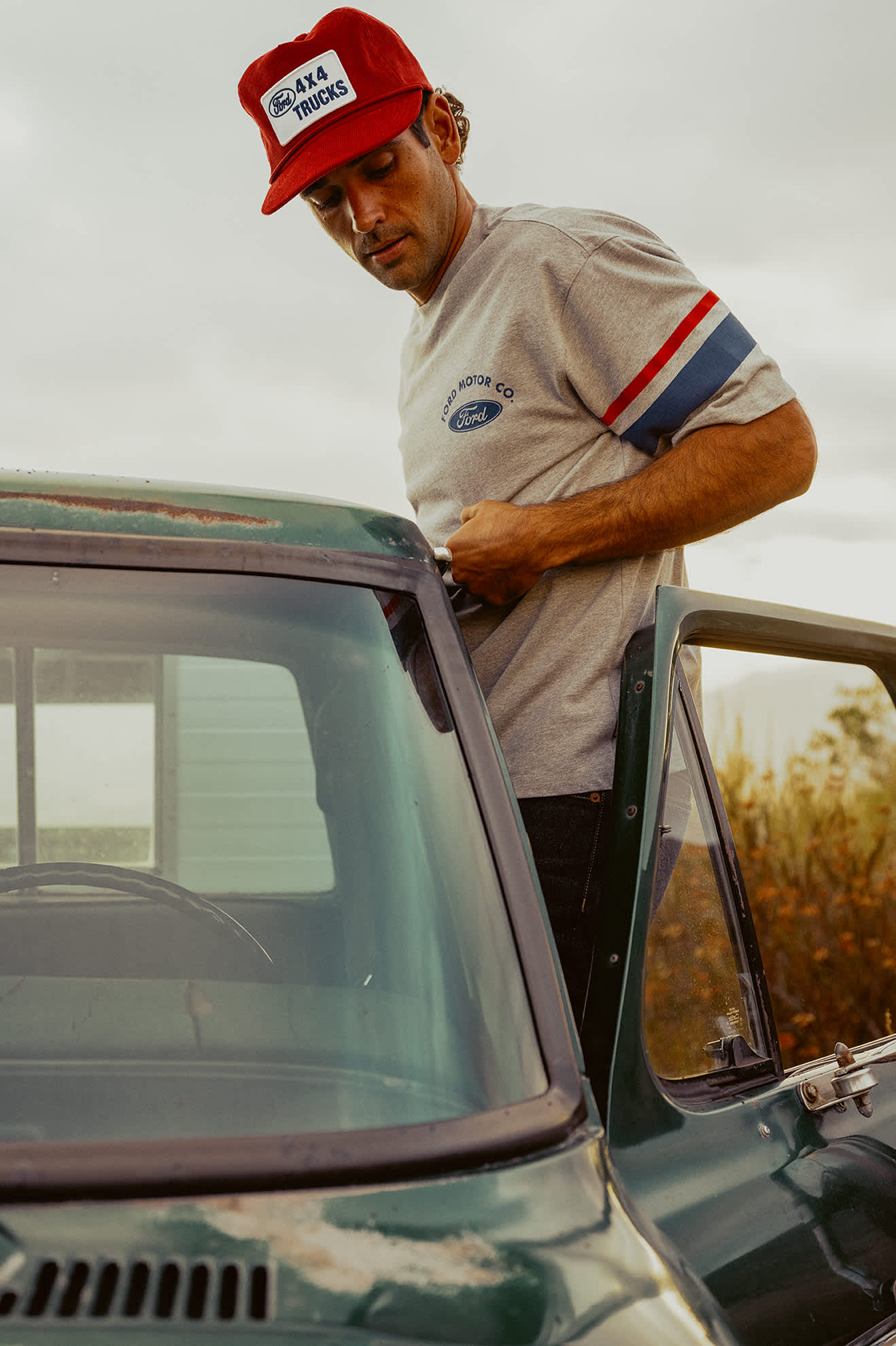 Brixton Ford Truck Country Jersey - Heather Grey