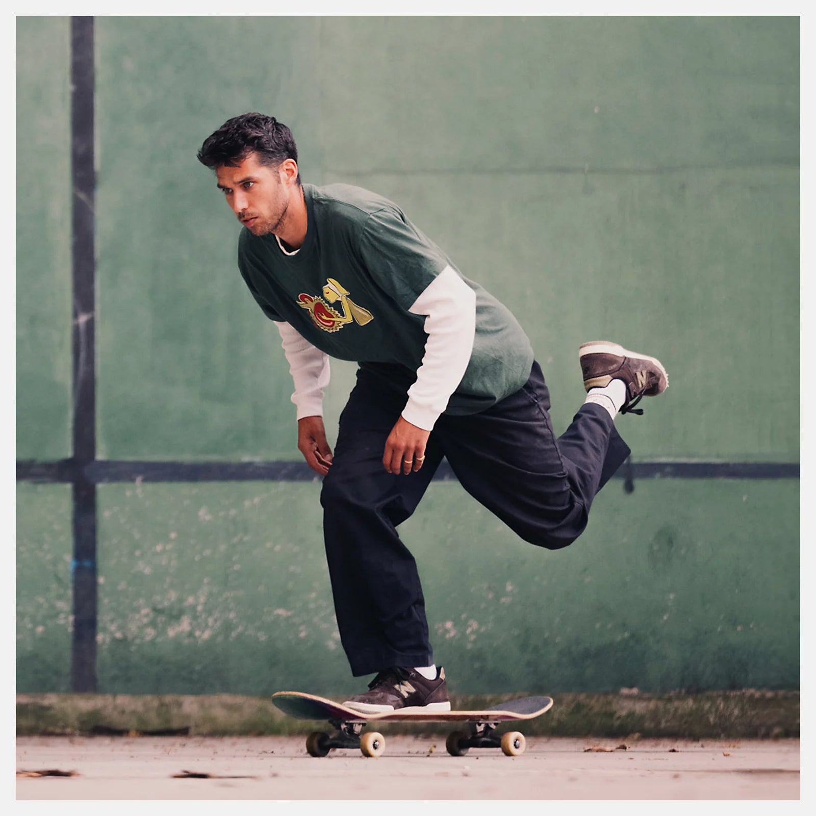 Krooked X New Balance Numeric Tom Knox 600 - Black/Orange/Ice