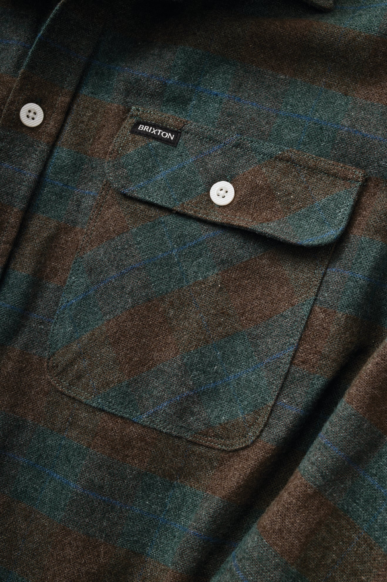 Brixton Bowery Flannel - Ocean