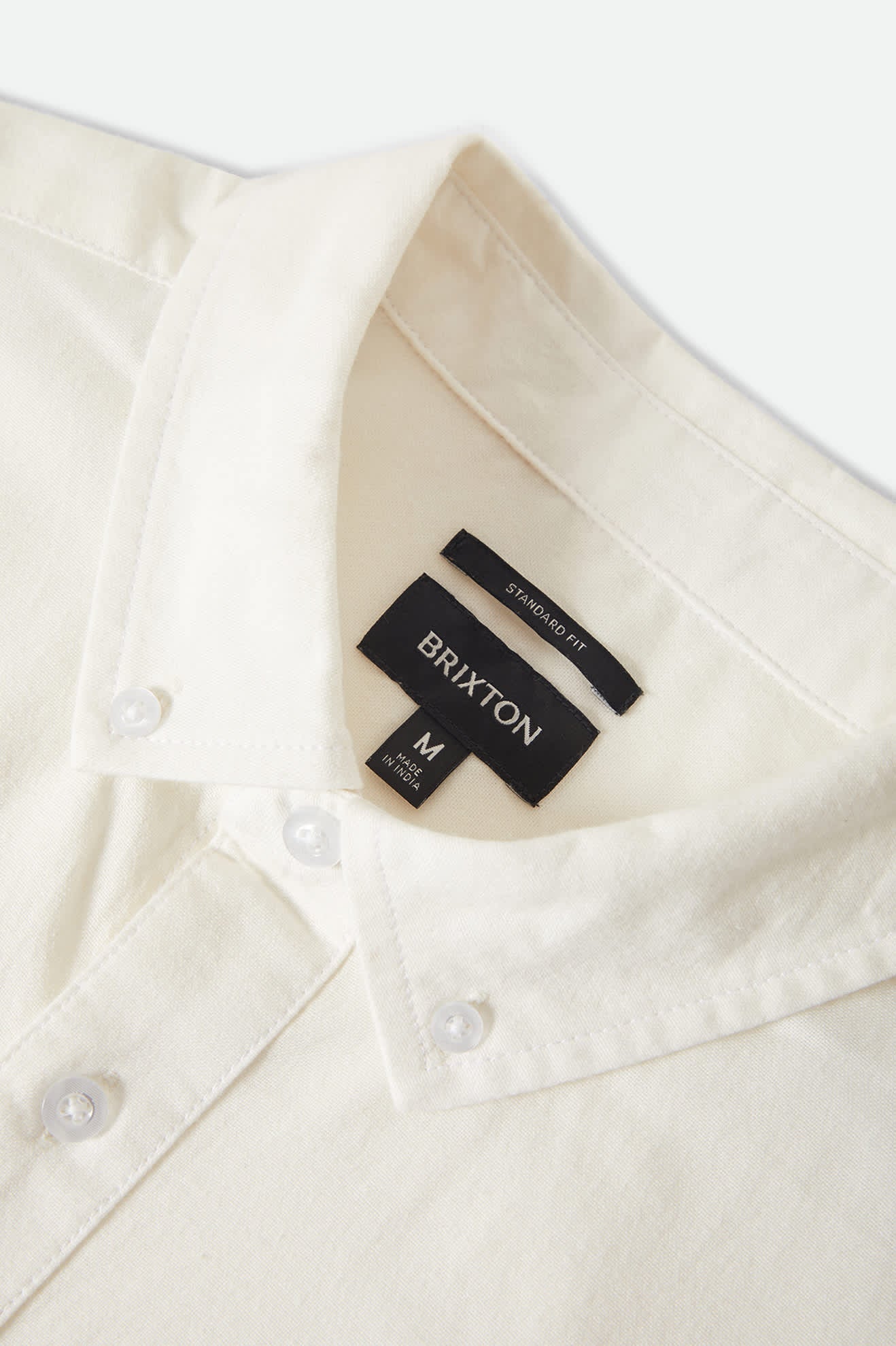 Brixton Sanford Oxford S/S Woven Shirt - Off White