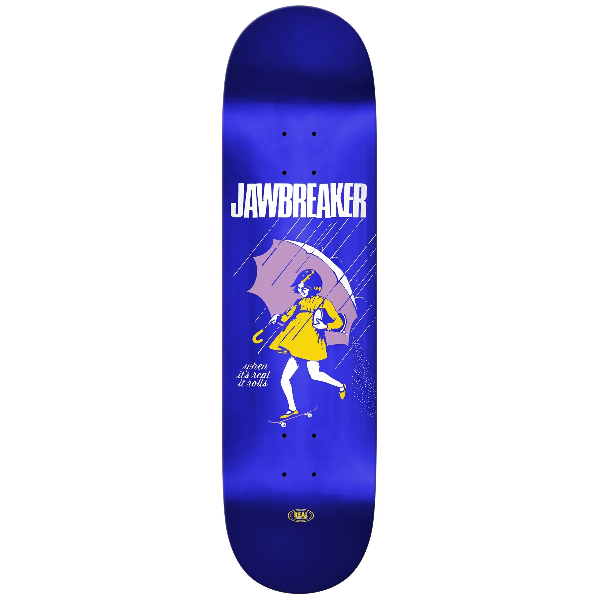 Real Team Jawbreaker Blue Foil Deck - 8.38"