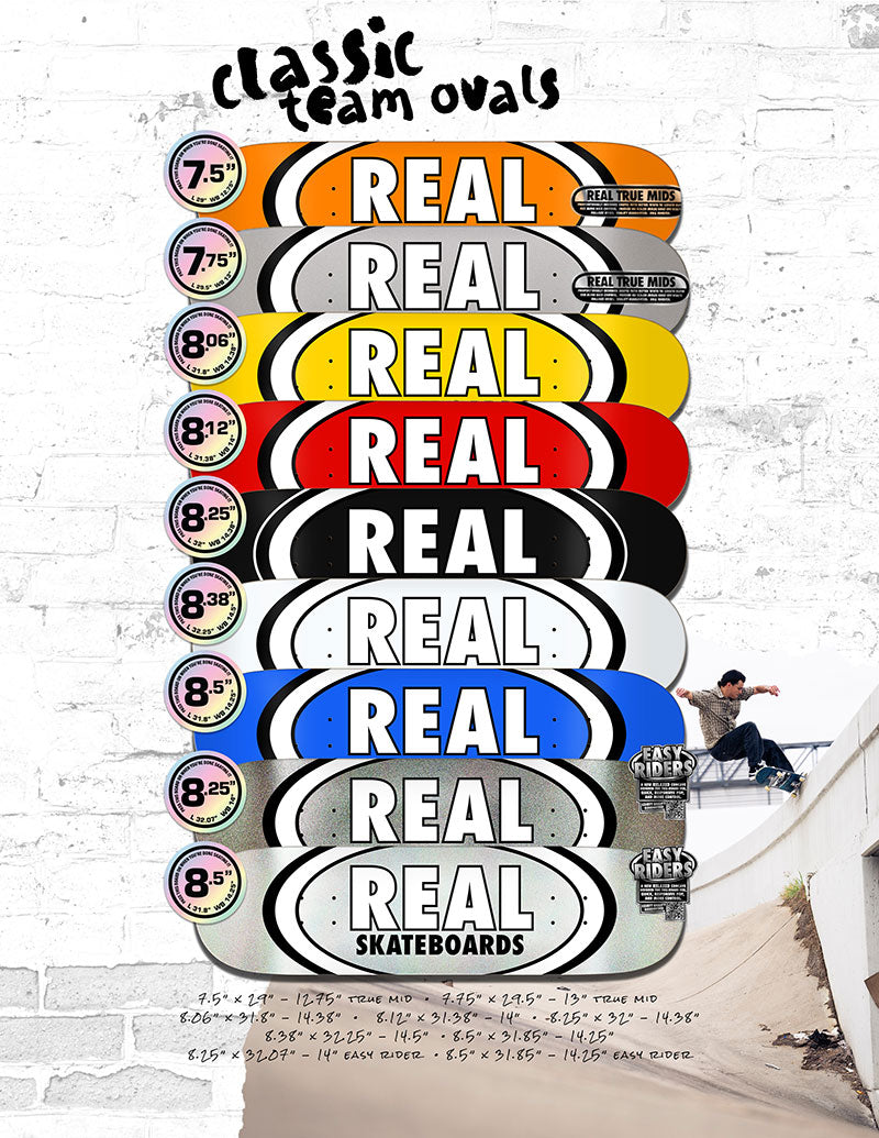 Real Team Classic Oval Deck - 8.38"