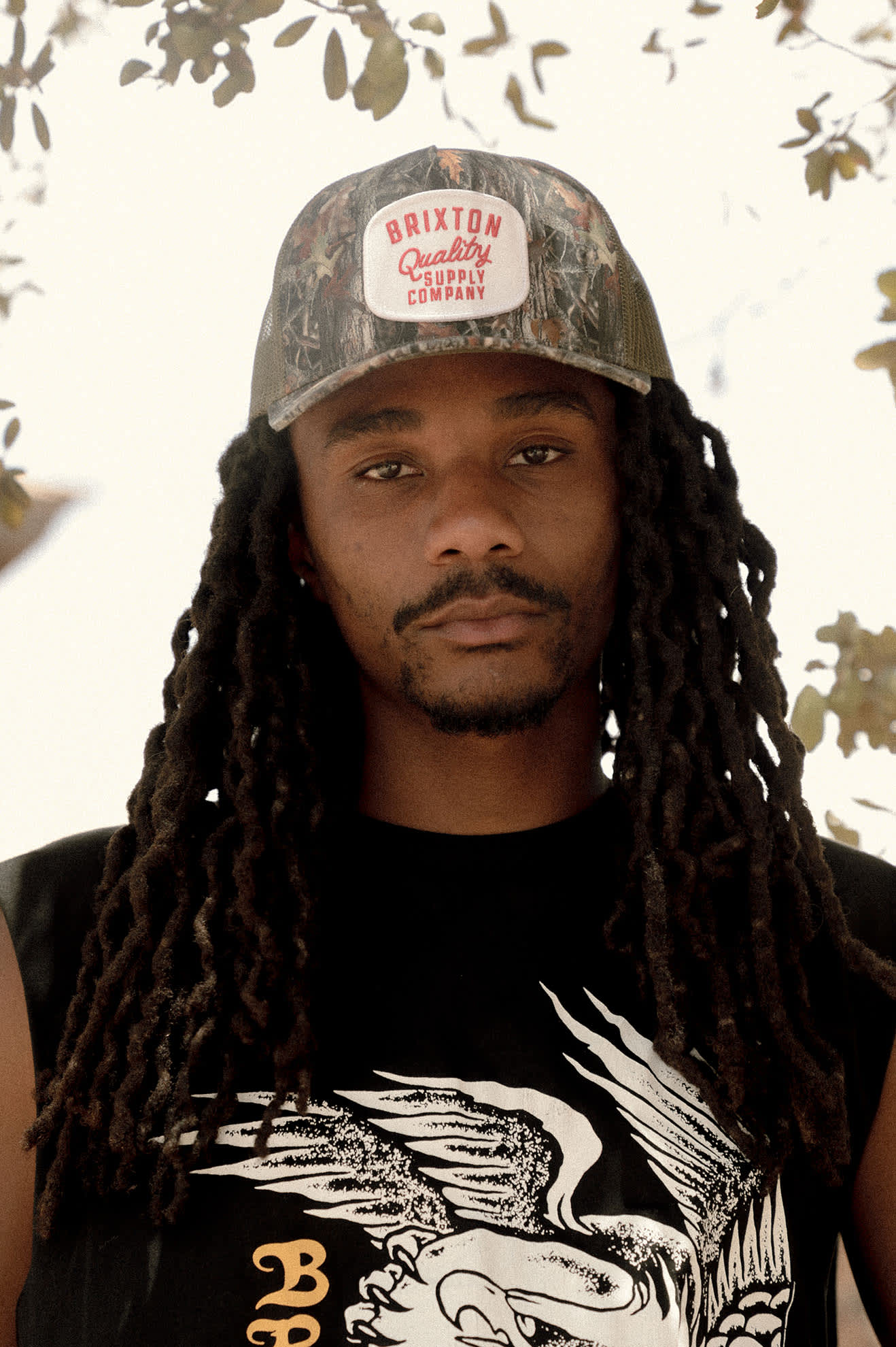 Brixton Hubal C MP Trucker Hat - Tree Camo/Olive