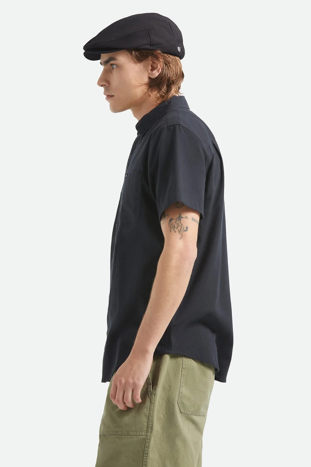 Brixton Sanford Oxford S/S Woven Shirt - Black
