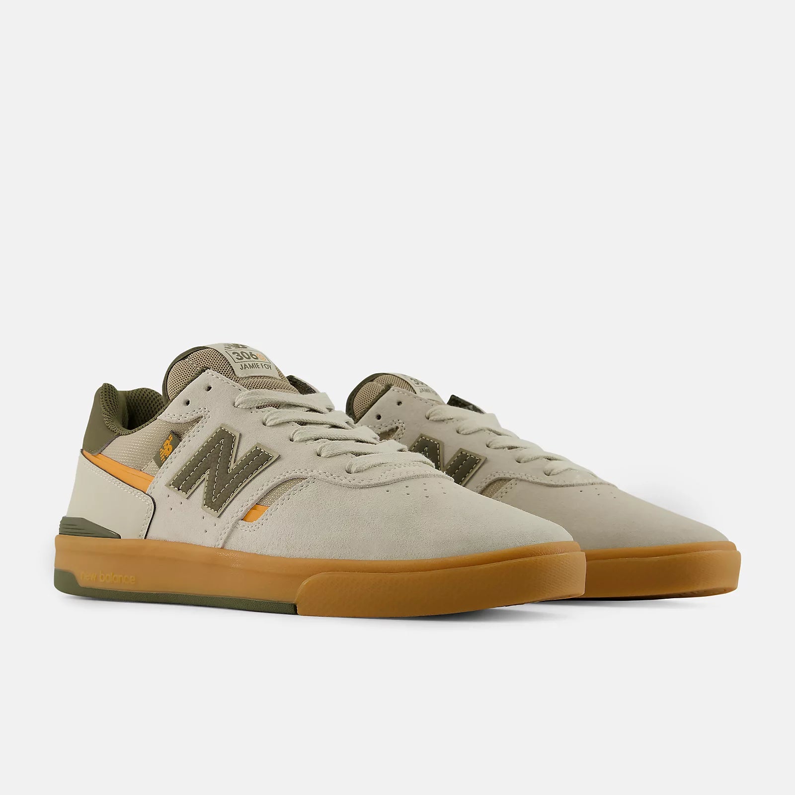 New Balance Numeric Jamie Foy 306 Cup - Timberwolf with Dark Moss
