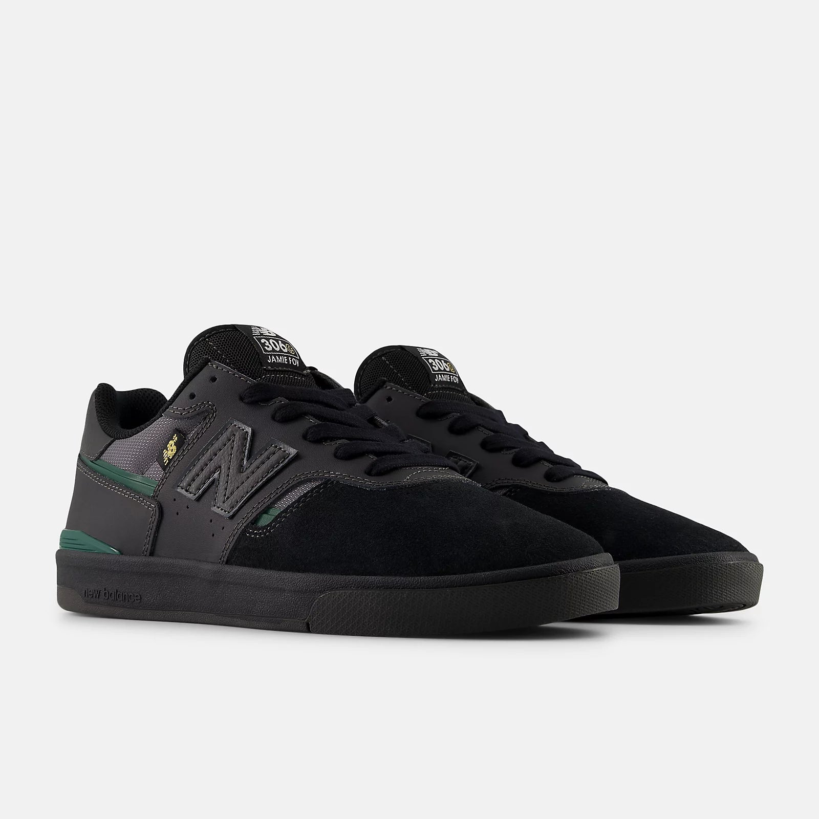 New Balance Numeric Jamie Foy 306 Cup - Black with Nightwatch Green