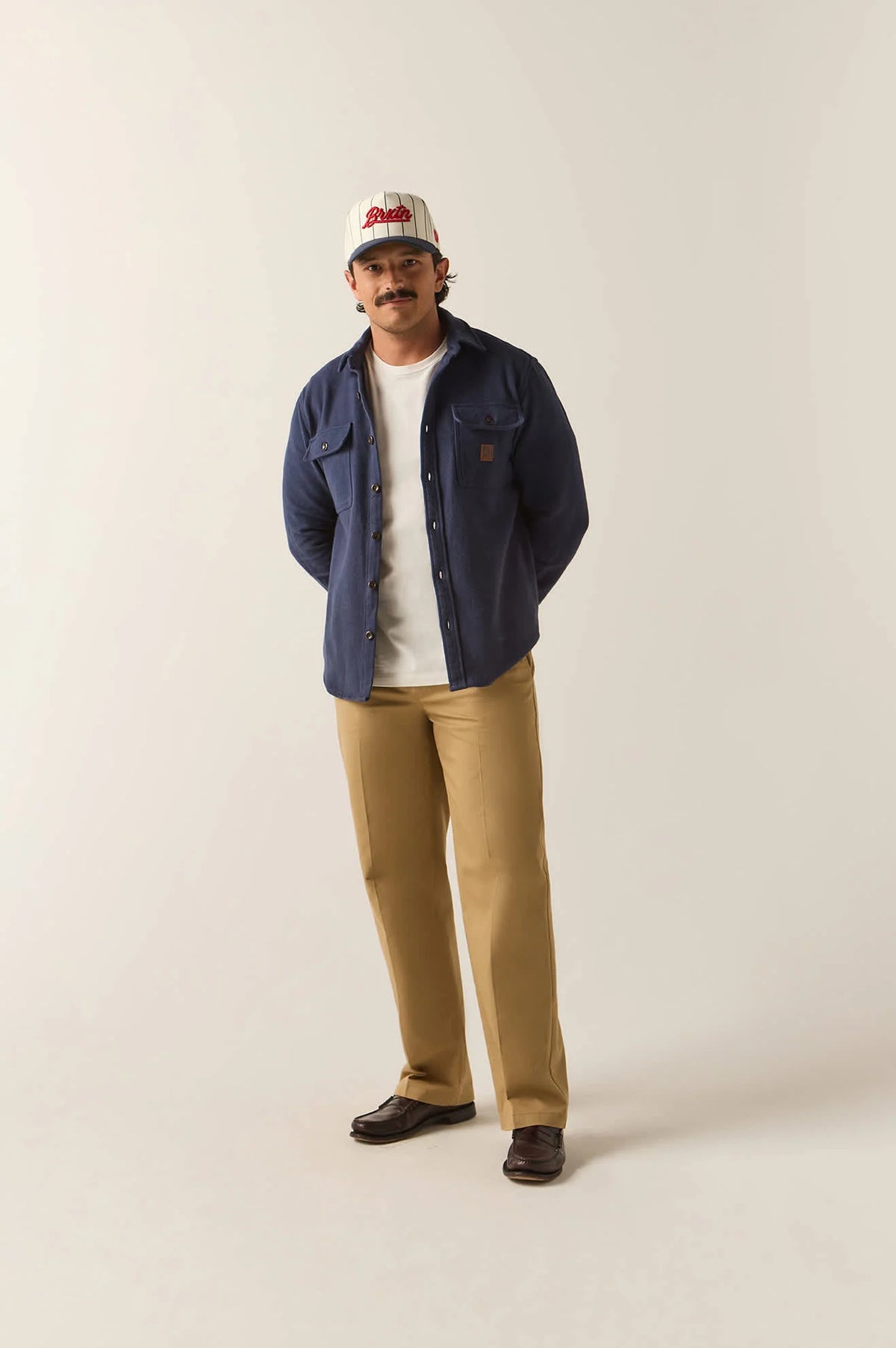 Brixton Bowery Heavy Weight Flannel - Washed Navy