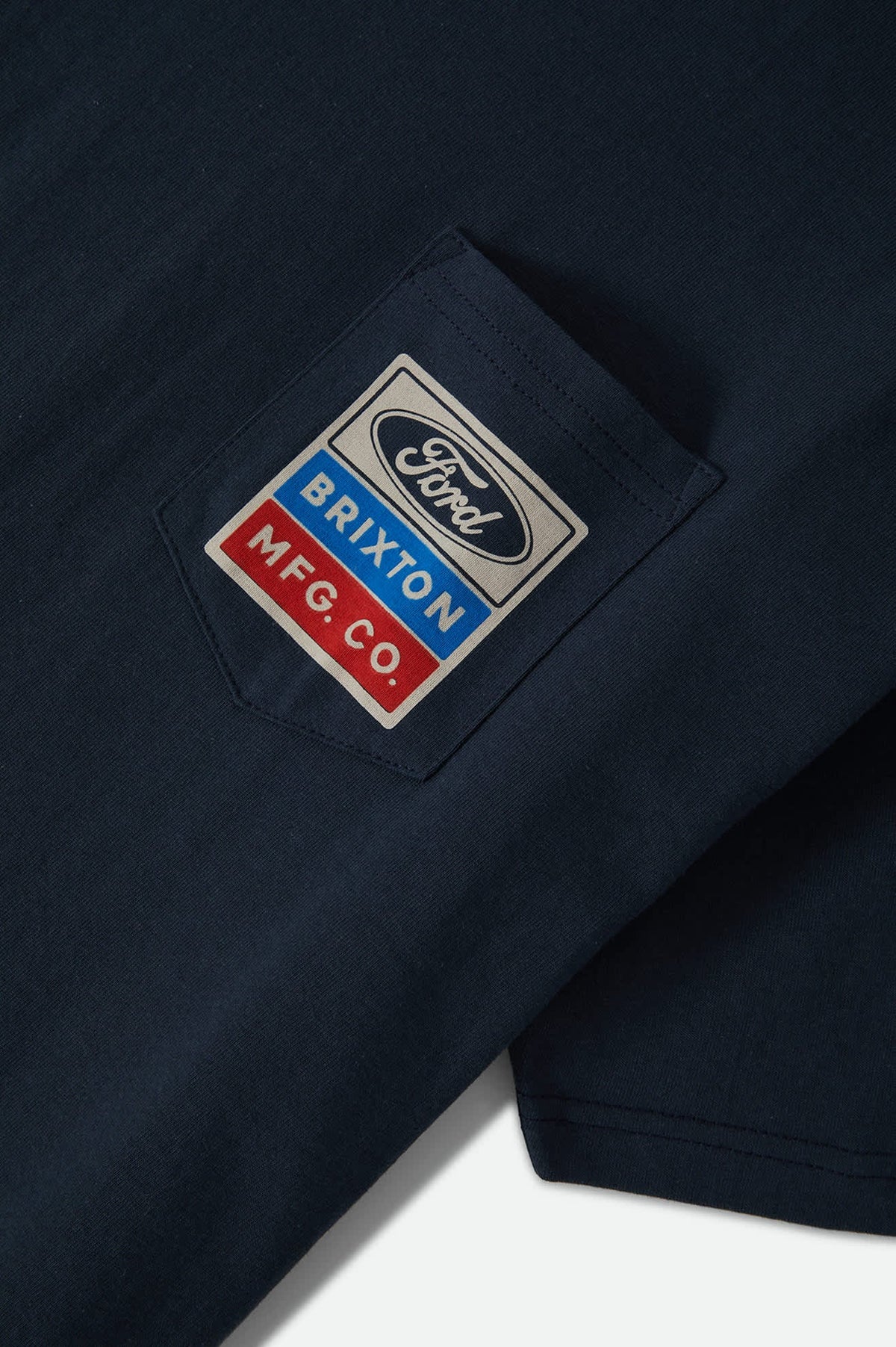 Brixton x Ford Service Dept Pocket Tee - American Navy