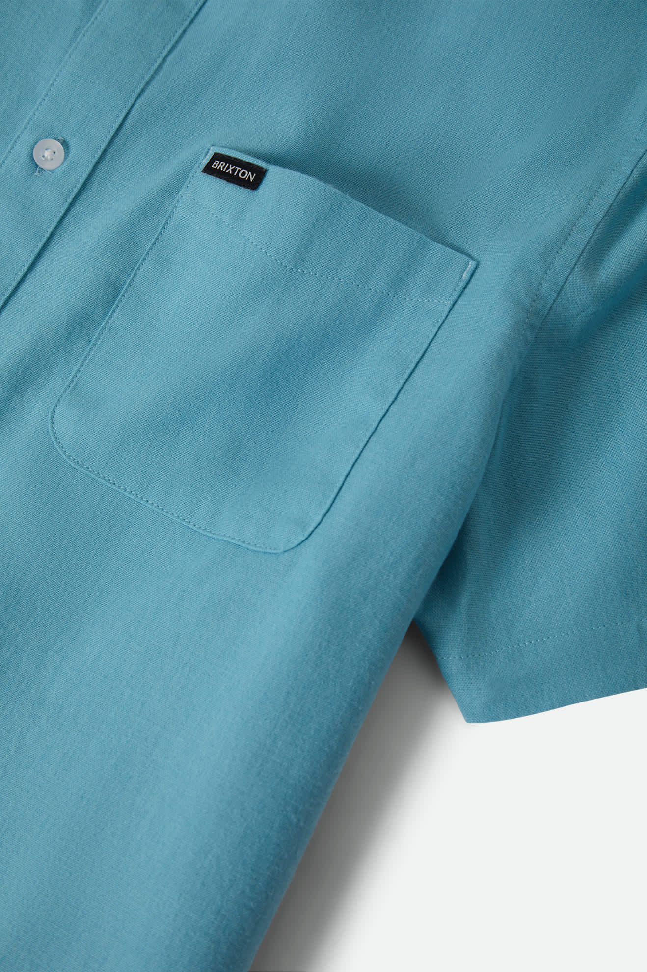 Brixton Sanford Oxford S/S Woven Shirt - Blue Aura