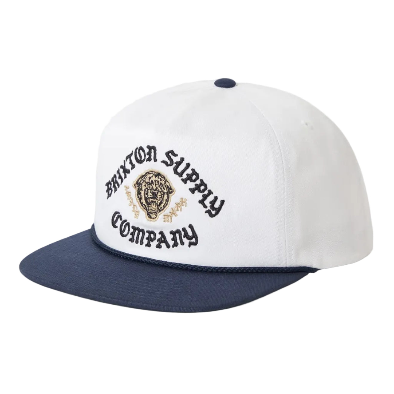 Brixton Morado MP Snapback - Midnight Blue/White