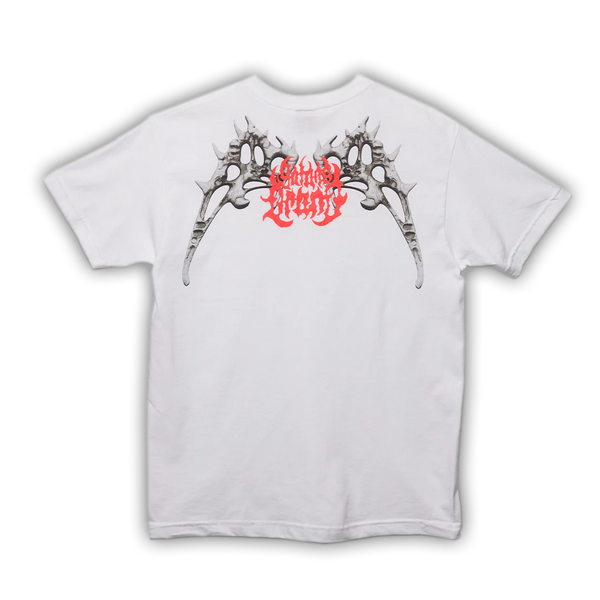 Satan's Drano Bone Wings T-Shirt - White